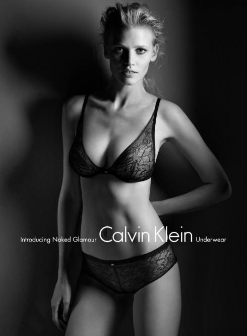 Fashion Model Lara Stone in the new campaign for Calvin Klein Lingerie 2011